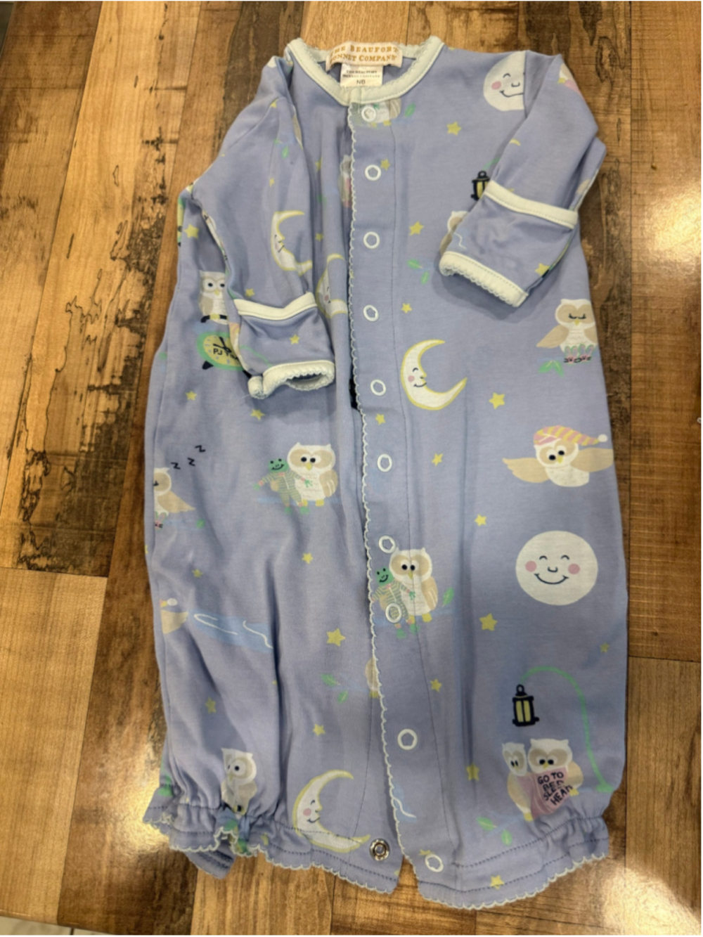 Baby The Beaufort Bonnet Company Convertible Sleep Gown/ Pajamas size Newborn